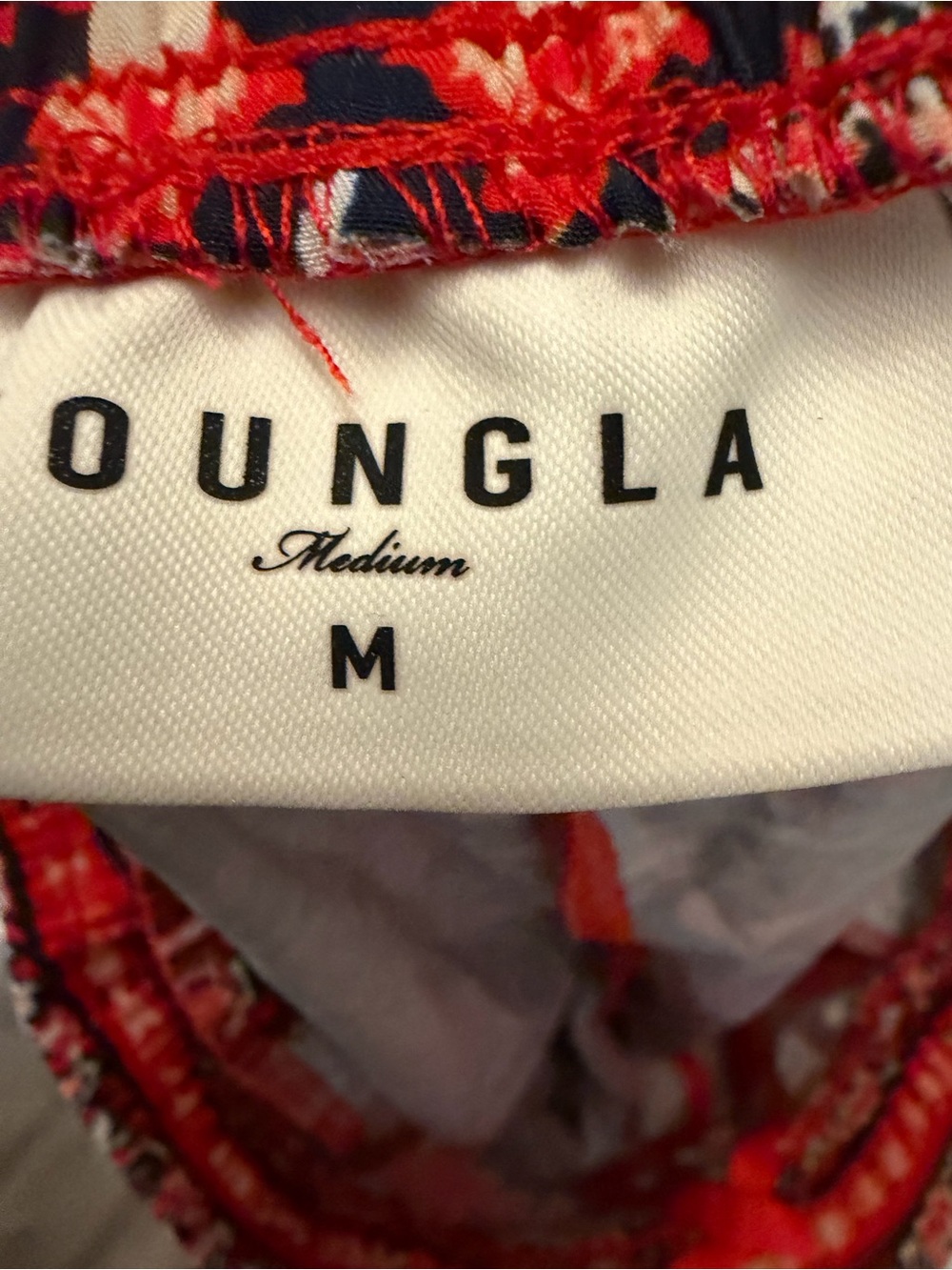 Youngla Persian Rug Print Joggers Red Navy Blue Geometric Tapestry Pants Medium - Picture 5 of 5